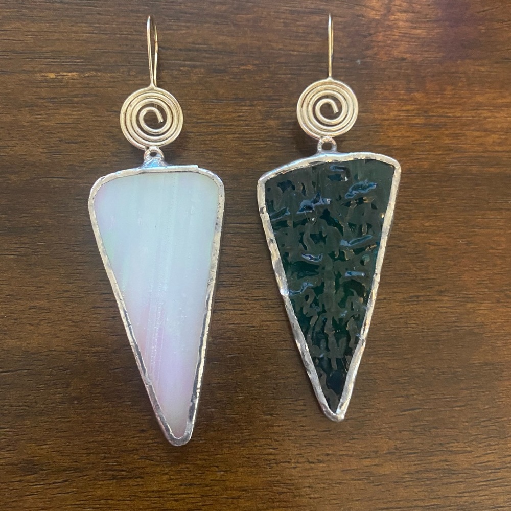 Artisan Stained Glass Earrings